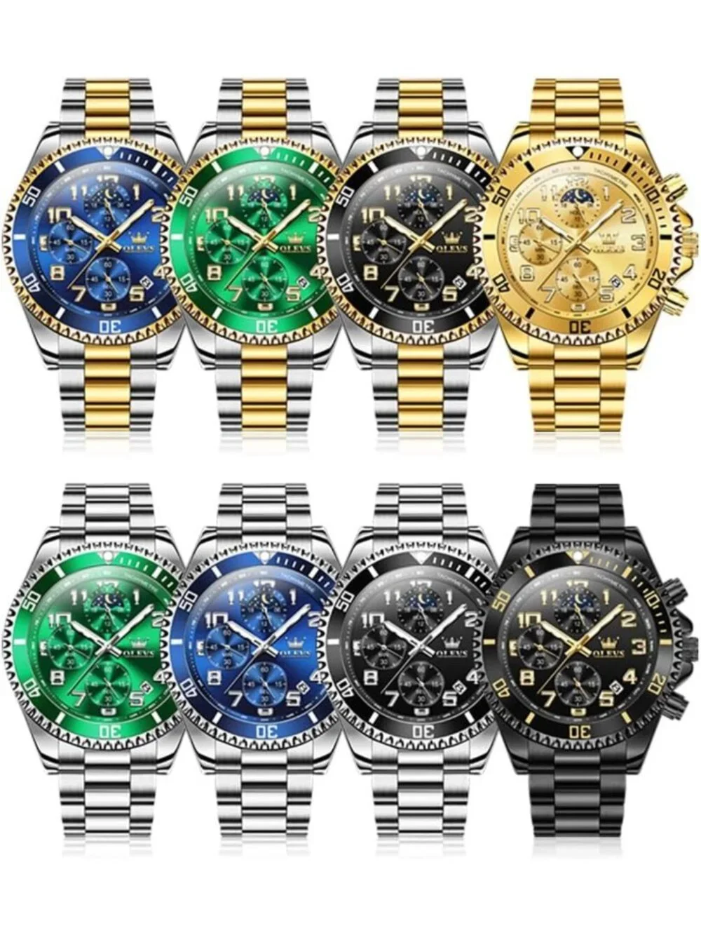 Stylish Stainless Steel Men's Dress Watch with Date Feature - Perfect for Any